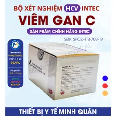 Bộ Test Nhanh Xét Nghiệm Viêm Gan C HCV Tại Nhà - InTec Chính Hãng, Độ Nhạy 100% - An Toàn, Dễ Dàng Sử Dụng