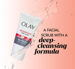 Sữa Rửa Mặt Olay Regenerist 150ml - Detoxifying Pore Scrub Hỗ Trợ Làm Sạch Sâu, Ngăn Ngừa Mụn, Phù Hợp Với Da Dầu và Hỗn Hợp