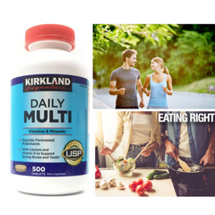 Viên Uống Bổ Sung Vitamin Tổng Hợp Kirkland Signature Daily Multi 500 Viên - Giúp Tăng Cường Sức Khỏe Và Hệ Miễn Dịch