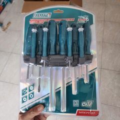 Bộ Tuốc Nơ Vít Đa Năng 10 Chi Tiết Total THTDC251001 - Dụng Cụ Cầm Tay Chất Lượng, Chống Trượt, Chắc Chắn, Phù Hợp Sửa Chữa