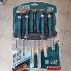 Bộ Tuốc Nơ Vít Đa Năng 10 Chi Tiết Total THTDC251001 - Dụng Cụ Cầm Tay Chất Lượng, Chống Trượt, Chắc Chắn, Phù Hợp Sửa Chữa
