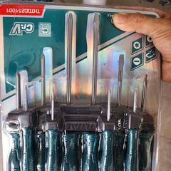 Bộ Tuốc Nơ Vít Đa Năng 10 Chi Tiết Total THTDC251001 - Dụng Cụ Cầm Tay Chất Lượng, Chống Trượt, Chắc Chắn, Phù Hợp Sửa Chữa