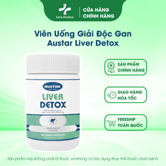 Viên Uống Giải Độc Gan Austar Liver Detox - Hỗ Trợ Sức Khỏe Gan và Thải Độc, 60 Viên, Xuất Xứ Úc