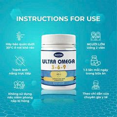Viên Uống Austar Ultra Omega 3-6-9 - Bổ Não, Đẹp Da, Khỏe Tim, Hỗ Trợ Sức Khỏe Tổng Thể (60 Viên)