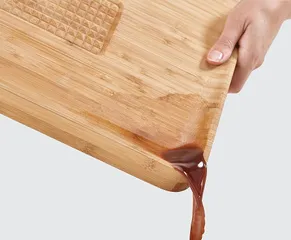 Thớt tre chữ nhật Joseph Joseph Cut & Carve Bamboo 60142 - Dụng cụ bếp tiện lợi, thiết kế thông minh giữ thực phẩm an toàn và sạch sẽ