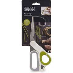 Kéo Nhà Bếp Joseph Joseph 10302 - Kéo Đa Năng Thép Không Gỉ Nhật Bản với Tay Cầm Silicon và Tích Hợp Stripper Thảo Mộc