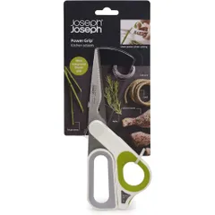 Kéo Nhà Bếp Joseph Joseph 10302 - Kéo Đa Năng Thép Không Gỉ Nhật Bản với Tay Cầm Silicon và Tích Hợp Stripper Thảo Mộc