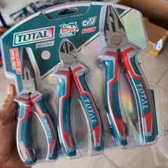 Bộ kìm điện, kìm cắt và kìm nhọn 3 chi tiết Total THT2K0301