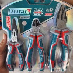 Bộ kìm điện, kìm cắt và kìm nhọn 3 chi tiết Total THT2K0301