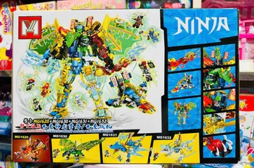 Đồ Chơi Lắp Ráp Ninja Rồng Nguyên Tố Lửa Fire Elemental Dragon MG1620 - Bộ 453 Mảnh Ghép Sáng Tạo Cho Trẻ Em Tuổi 6+