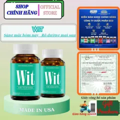 Viên uống Wit giúp tăng cường thị lực, giảm mờ mỏi mắt hộp 60 Viên & 30 Viên
