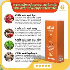 Kem Chống nắng ALVA SUN BLOCK SPF50+/PA+++ phù hợp mọi loại da sản phẩm của Hàn Quốc