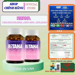 Viên uống RITANA - Trắng da mờ sạm nám với L-Glutathion hộp 60 Viên