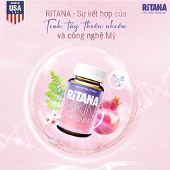 Viên uống RITANA - Trắng da mờ sạm nám với L-Glutathion hộp 60 Viên
