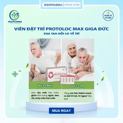 Đặt Trĩ Protoloc Max Giga Công Nghệ Đức duocsy_giangle - Giảm Sưng Đau, Co Búi Trĩ