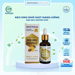 Keo Ong Nhỏ Giọt Dạng Uống Risopharma - Giải Pháp Hiệu Quả Hỗ Trợ Ho, Đau Họng, Khàn Tiếng, Sổ Mũi, Tăng Cường Sức Đề Kháng 30ml