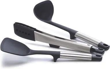 Bộ 3 Dụng Cụ Nấu Ăn Silicone Joseph Joseph Elevate Fusion - Muỗng, Kẹp Gắp, Xẻng Lật Chịu Nhiệt 270°C, Tiện Lợi Cho Bếp Nhà bạn