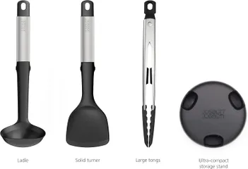 Bộ 3 Dụng Cụ Nấu Ăn Silicone Joseph Joseph Elevate Fusion - Muỗng, Kẹp Gắp, Xẻng Lật Chịu Nhiệt 270°C, Tiện Lợi Cho Bếp Nhà bạn