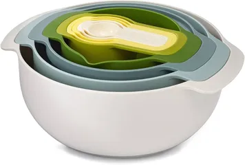 Bộ Set Đong Bát Rổ Joseph Joseph 40085 Nest 9 Plus - Dụng Cụ Nhà Bếp Tiết Kiệm Không Gian, Chất Liệu Bền Bỉ, Thiết Kế Thông Minh
