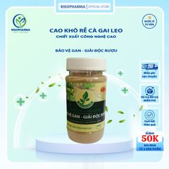 Cao Khô Rễ Cà Gai Leo Risopharma - Giải Độc Rượu, Bảo Vệ Gan, Hỗ Trợ Mẫn Ngứa, Mụn Nhọt, Mề Đay - Dạng Cao Nguyên Chất 100%