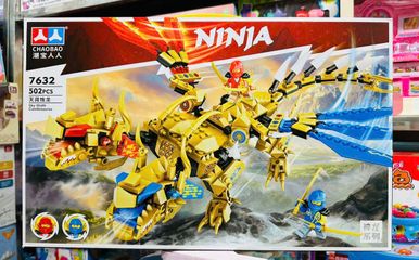Bộ đồ chơi lắp ráp CHAOBAO 7632 Ninja Rồng Vàng 502pcs - Xếp hình mô hình rồng đẹp, phát triển kỹ năng cho trẻ em từ 6 tuổi