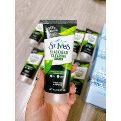 Sữa Rửa Mặt Tẩy Tế Bào Chết St.Ives Trà Xanh 170ml - Giúp Làm Sạch Mụn Đầu Đen, Dưỡng Da Mịn Màng, Phù Hợp Mọi Loại Da