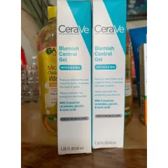 Gel Chấm Mụn Cerave 40ml - Kiểm Soát Blemish, Giảm Mụn, Tẩy Tế Bào Chết, Thu Nhỏ Lỗ Chân Lông, Dành Cho Da Nhạy Cảm