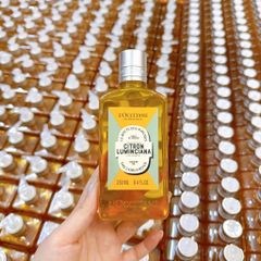 Dầu Tắm Hạnh Nhân Hương Chanh Vàng L'Occitane Citron Luminciana 250ml - Dưỡng ẩm và làm sạch da tự nhiên, hương thơm tươi mới.