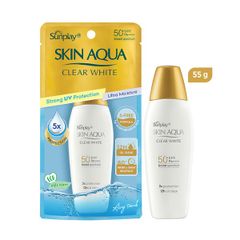 Sữa Chống Nắng Sunplay Skin Aqua Clear White SPF50+ PA++++ - Dưỡng Da Sáng Mịn, Bảo Vệ Da Dầu và Da Thường 55g