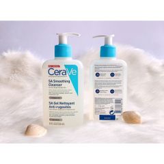 Sữa Rửa Mặt CeraVe SA Smoothing Cleanser 236ml - Dưỡng Da Dịu Nhẹ, Tẩy Tế Bào Chết, Phù Hợp Cho Da Khô & Nhạy Cảm