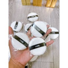 Mút Đánh Phấn Nền NARS Hình Tròn Cao Cấp Màu Trắng - Bông Tán Trang Điểm Lớp Nền Mịn Màng, Làm Đẹp Da Tự Nhiên