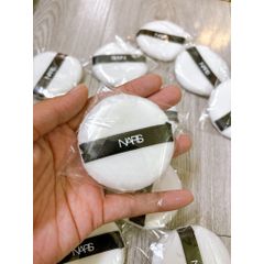 Mút Đánh Phấn Nền NARS Hình Tròn Cao Cấp Màu Trắng - Bông Tán Trang Điểm Lớp Nền Mịn Màng, Làm Đẹp Da Tự Nhiên