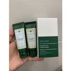 Set Dầu Gội Xả Weilaiya Gừng Trắng Hà Thủ Ô Mini 20ml - Giảm Gàu, Hỗ Trợ Mọc Tóc, Tinh Chất Thiên Nhiên, Phù Hợp Du Lịch