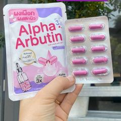 Bột Trắng Da Alpha Arbutin Thái Lan 10 Viên - Dưỡng Trắng, Chống Lão Hóa, Cải Thiện Đều Màu Da, Bảo Vệ Tia UV