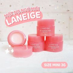 Mặt Nạ Ngủ Môi Laneige Lip Sleeping Mask Berry 3ml - Dưỡng ẩm, Căng mọng, Hương quả mọng tự nhiên