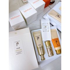 Bộ Kem Chống Nắng Whoo Jinheayoon Sun Wrinkle SPF 50+ - Giảm Nhăn, Làm Sáng Da, Set Chăm Sóc Da Hoàng Cung