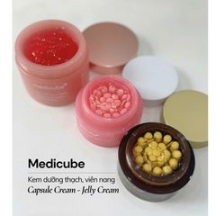 Kem Dưỡng Viên Nang Căng Bóng Da Medicube PDRN Pink Collagen 55ml - Giúp Sáng Da, Tăng Đàn Hồi, Chống Lão Hóa Từ PDRN & Collagen