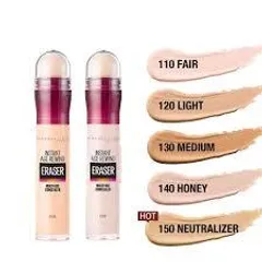 Bút Che Khuyết Điểm Đa Năng Maybelline Instant Age Rewind Eraser 6ml - Che Phủ Quầng Thâm, Mụn, Thâm Hiệu Quả, Dưỡng Ẩm Da Mịn Màng
