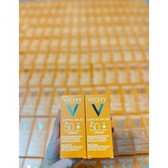 Kem Chống Nắng Vichy SPF 50 Ideal Soleil Emulsion - Chống Bóng Dầu, Bảo Vệ Da Hiệu Quả, Kiểm Soát Nhờn, 50ml