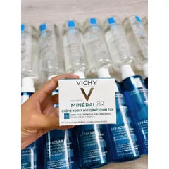 Kem Dưỡng Phục Hồi Da Vichy Mineral 89 50ml - Dưỡng Ẩm Sâu, Khôi Phục Da Nhạy Cảm, Squalane & Vitamin B3, E, 72 Giờ Tươi Mát