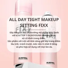 Xịt Khoá Nền Makeup So Natural All Day Tight Make Up Setting Fixx Giữ Nền Lâu Trôi - All Day Tight