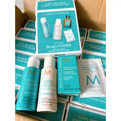 Bộ Dưỡng Tóc Moroccanoil 4 Món - Dầu Dưỡng Tóc, Gội, Xả và Kem Dưỡng Da Tay - Phục hồi Hư Tổn, Bóng Mượt Từ Nghệ Thuật Bắc Phi