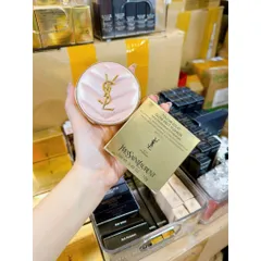 Phấn Nước YSL Glow Pact Cushion Limited Edition Vỏ Hồng - Che Khuyết Điểm Tự Nhiên, Chống Nắng SPF 50+, Phù Hợp Mọi Loại Da
