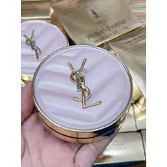 Phấn Nước YSL Glow Pact Cushion Limited Edition Vỏ Hồng - Che Khuyết Điểm Tự Nhiên, Chống Nắng SPF 50+, Phù Hợp Mọi Loại Da
