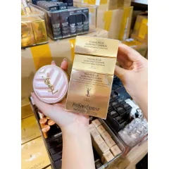 Phấn Nước YSL Glow Pact Cushion Limited Edition Vỏ Hồng - Che Khuyết Điểm Tự Nhiên, Chống Nắng SPF 50+, Phù Hợp Mọi Loại Da