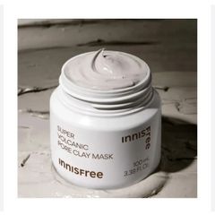 Mặt Nạ Innisfree Super Volcanic Pore Clay Mask 100ml - Se Khít Lỗ Chân Lông, Kiểm Soát Dầu, Sản Phẩm Chăm Sóc Da Hàn Quốc 2023