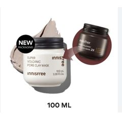 Mặt Nạ Innisfree Super Volcanic Pore Clay Mask 100ml - Se Khít Lỗ Chân Lông, Kiểm Soát Dầu, Sản Phẩm Chăm Sóc Da Hàn Quốc 2023