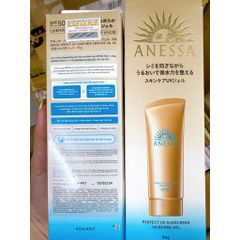 Gel Chống Nắng Anessa Perfect UV SPF50+/PA++++ 90g - Dưỡng Ẩm, Bảo Vệ Da Khỏe Mạnh Trước Tia UV & Ánh Sáng Xanh