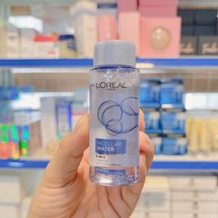 Nước Tẩy Trang L'Oreal Micellar Water 3-in-1 Mini 30ml - Giữ ẩm và làm sạch da mặt hiệu quả