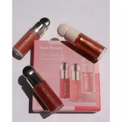 Bộ 3 Thỏi Má Hồng Dạng Kem & Highlight Rare Beauty - Phiên Bản Giới Hạn Mini Blush và Luminize Cho Làn Da Rạng Rỡ
